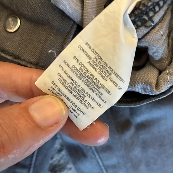 J.Crew Gray Toothpick Skinny Ankle Jeans 27T | Stretch High-Rise Denim - Picture 7 of 8